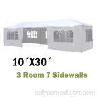 Ktaxon 10' X 30' Canopy Tent with 7 Side Walls for Party Wedding Camping and BBQ   
